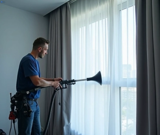 Professional commercial curtain cleaning process equipment Matty Curtain Cleaning kalkallo-vic