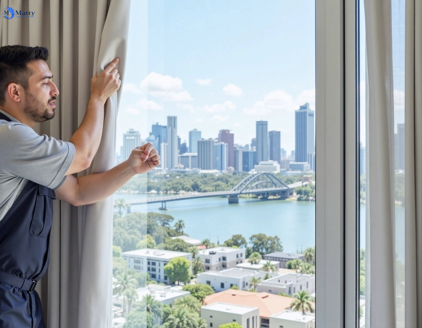 Professional curtain steam cleaning service kalkallo-vic QLD by Matty Curtain Cleaning